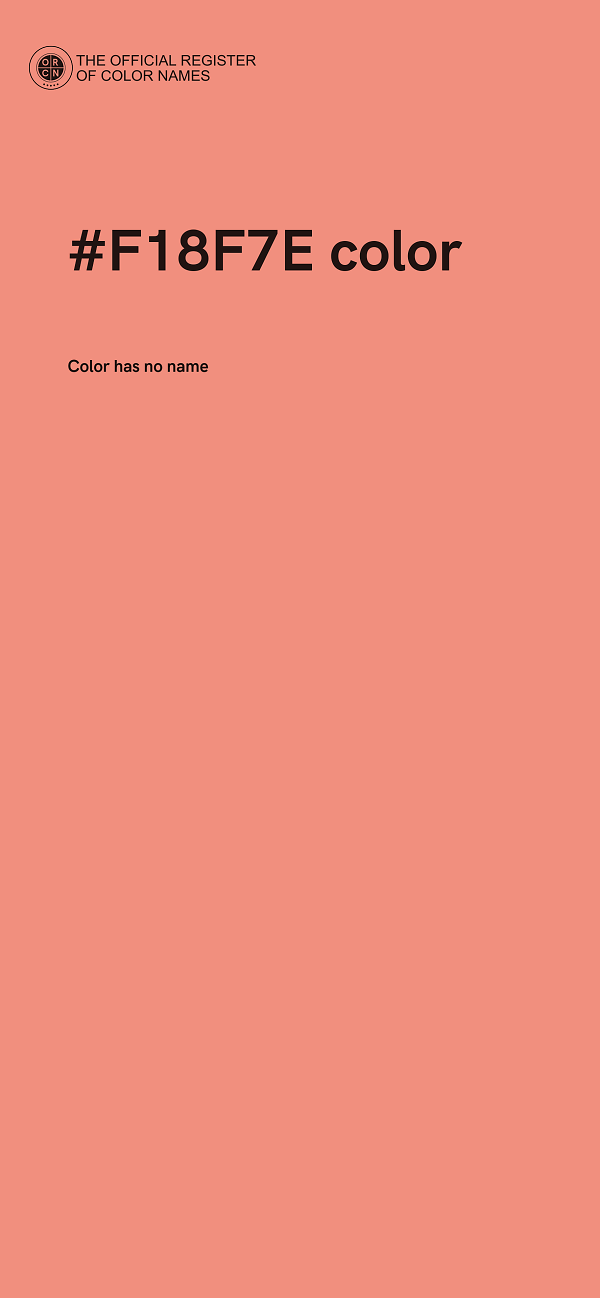 #F18F7E color image