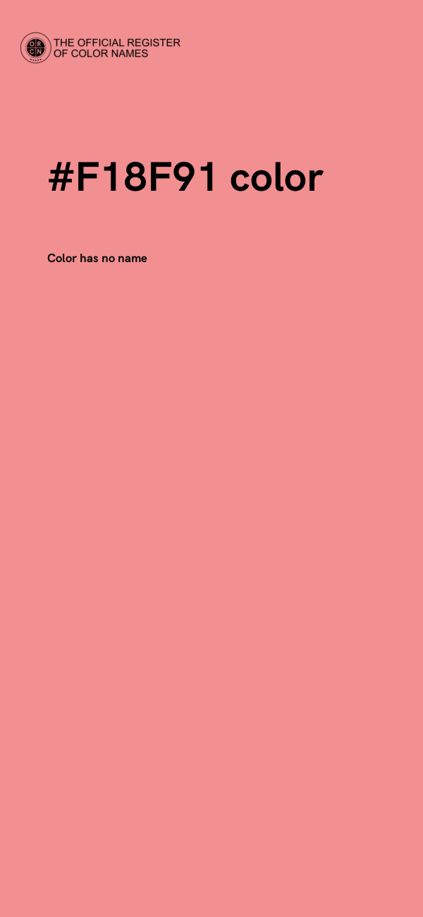 #F18F91 color image
