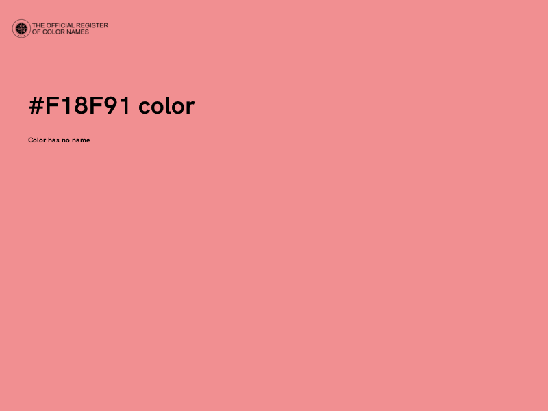 #F18F91 color image