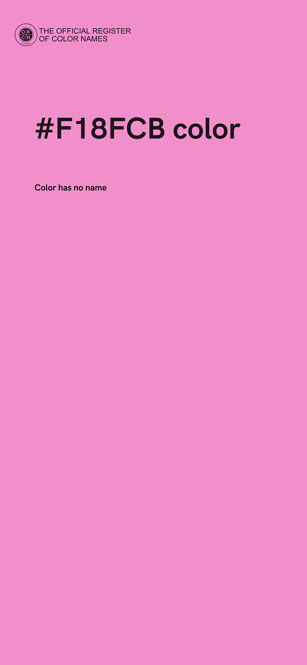 #F18FCB color image