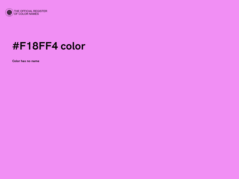 #F18FF4 color image