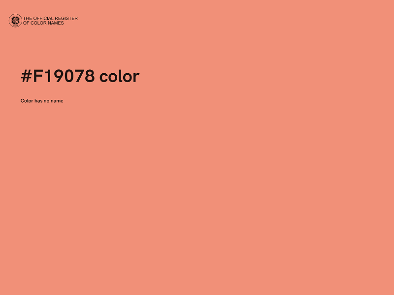 #F19078 color image