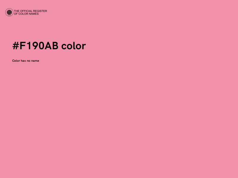 #F190AB color image