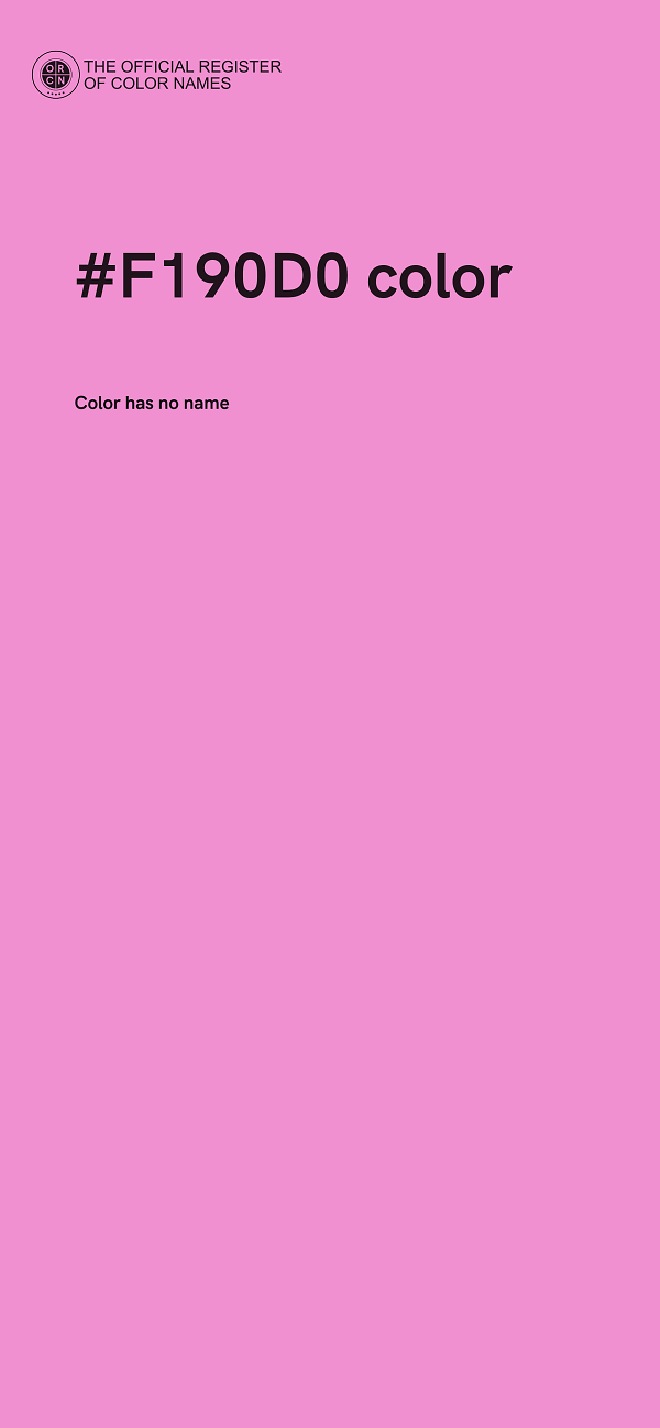 #F190D0 color image
