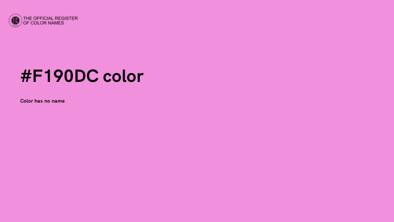 #F190DC color image
