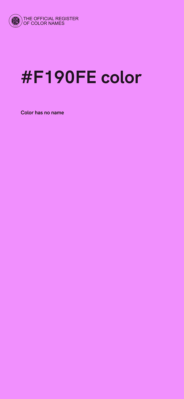 #F190FE color image