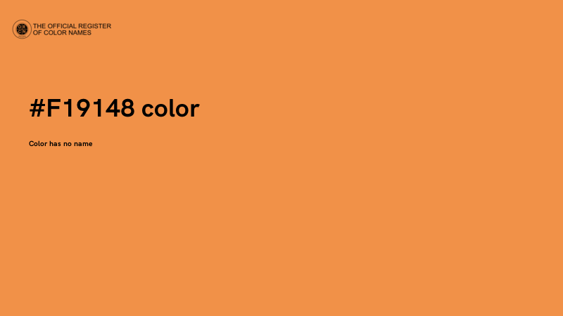 #F19148 color image