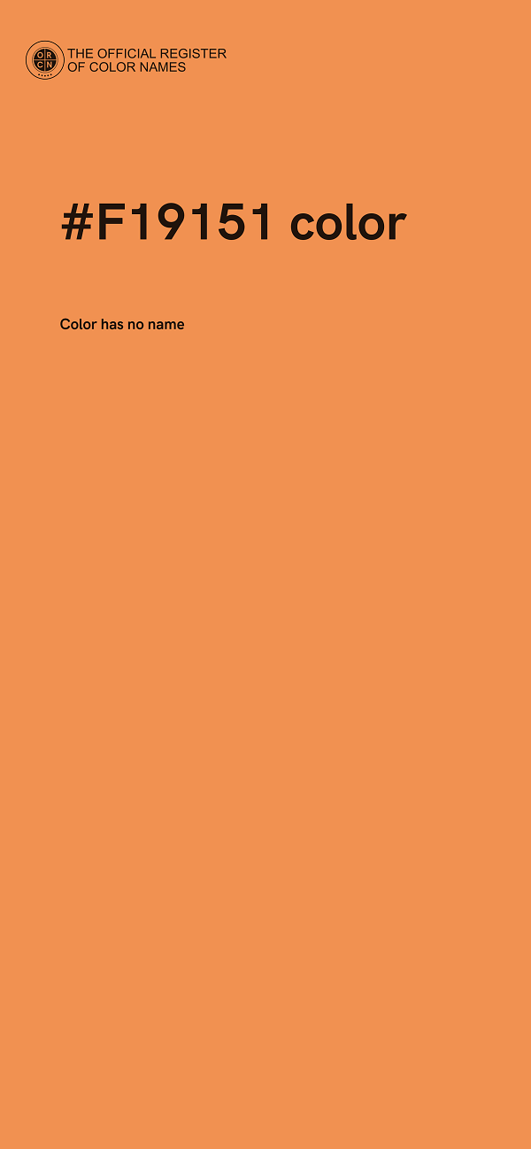#F19151 color image