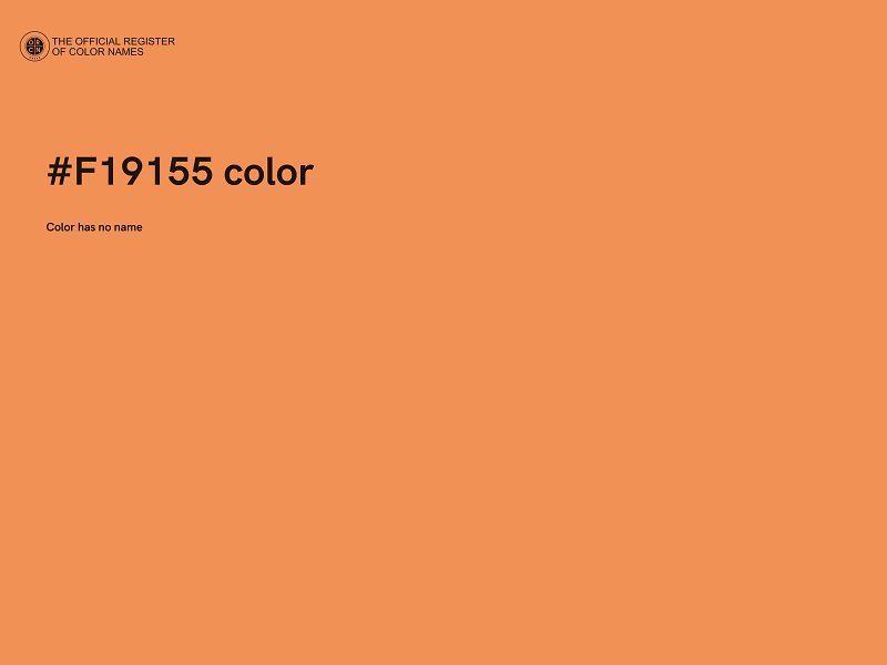 #F19155 color image