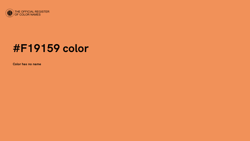 #F19159 color image