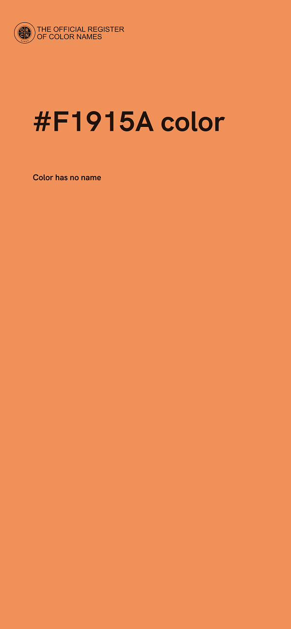 #F1915A color image