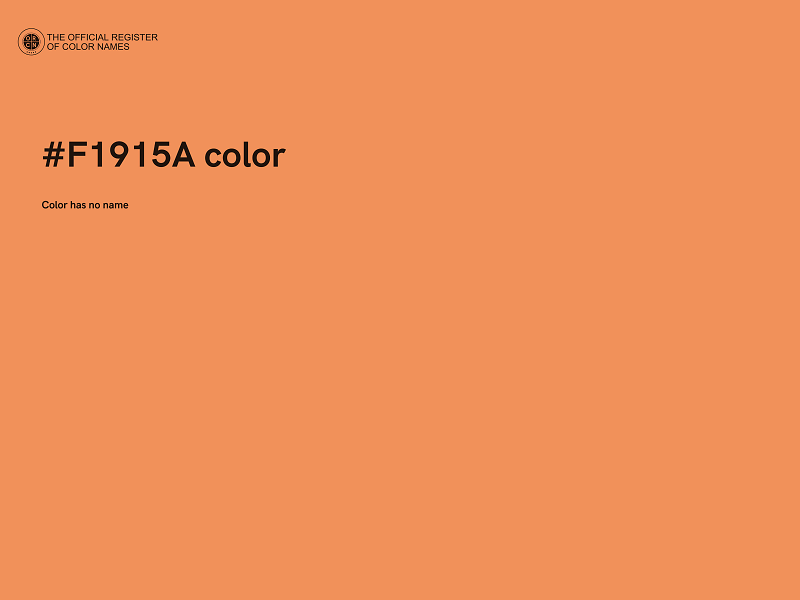 #F1915A color image