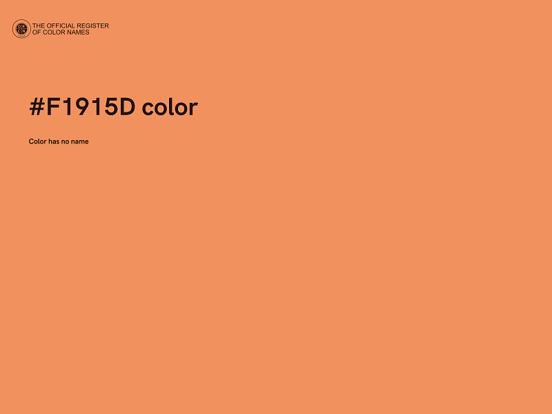 #F1915D color image