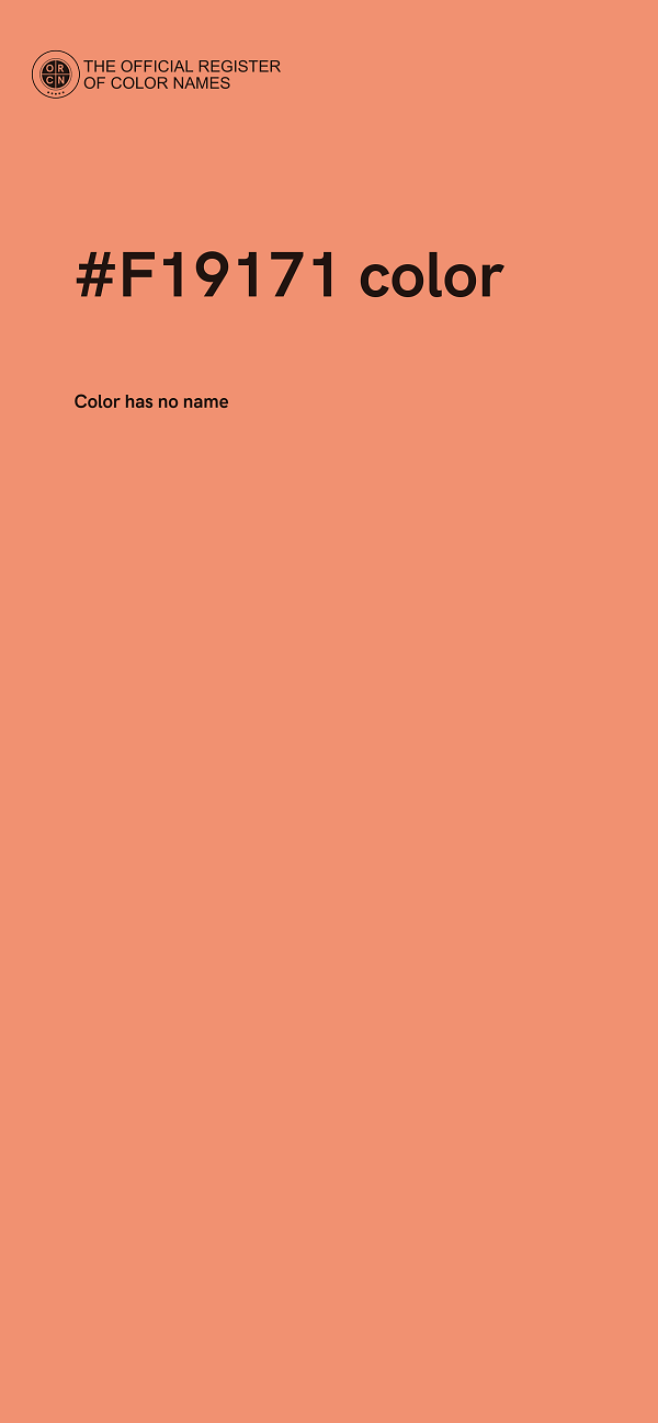 #F19171 color image