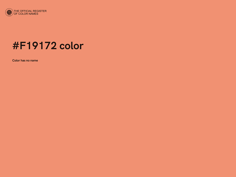 #F19172 color image