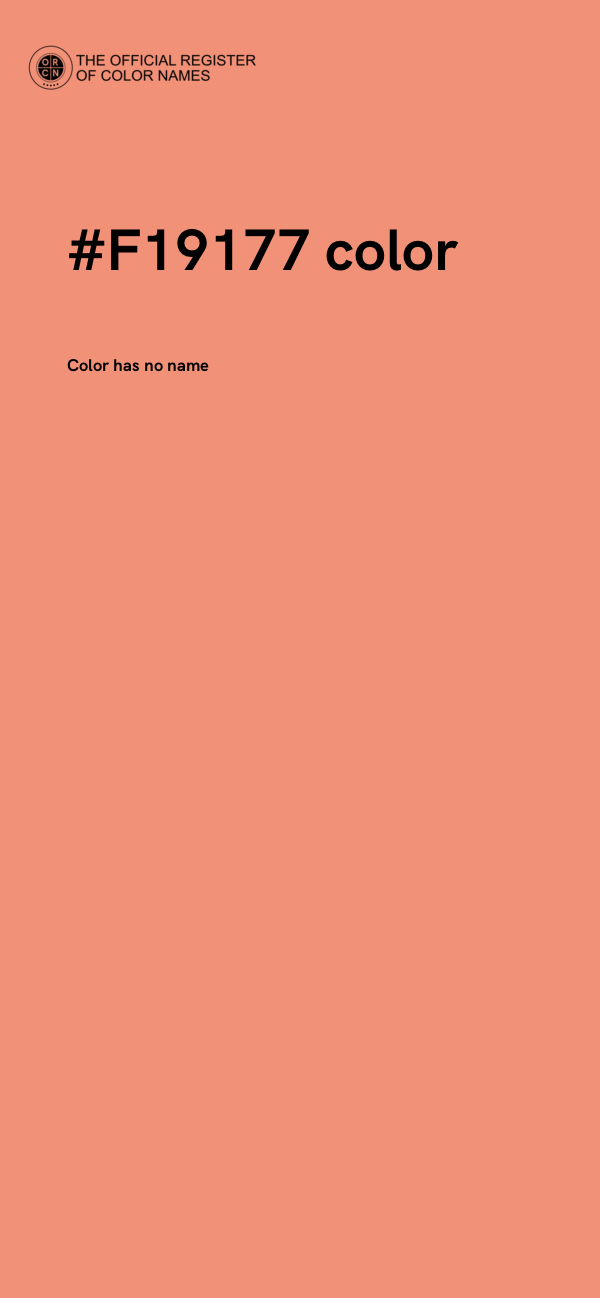 #F19177 color image