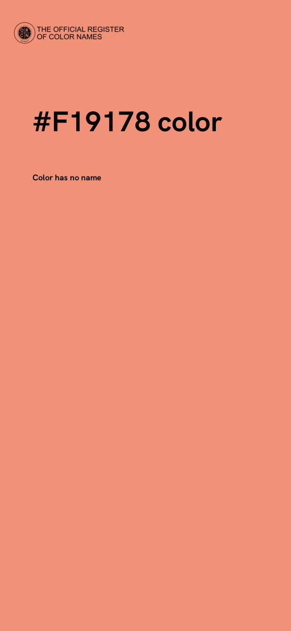 #F19178 color image