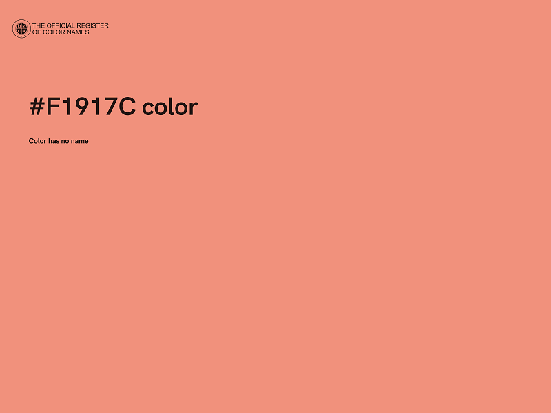 #F1917C color image