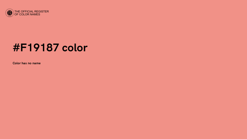 #F19187 color image