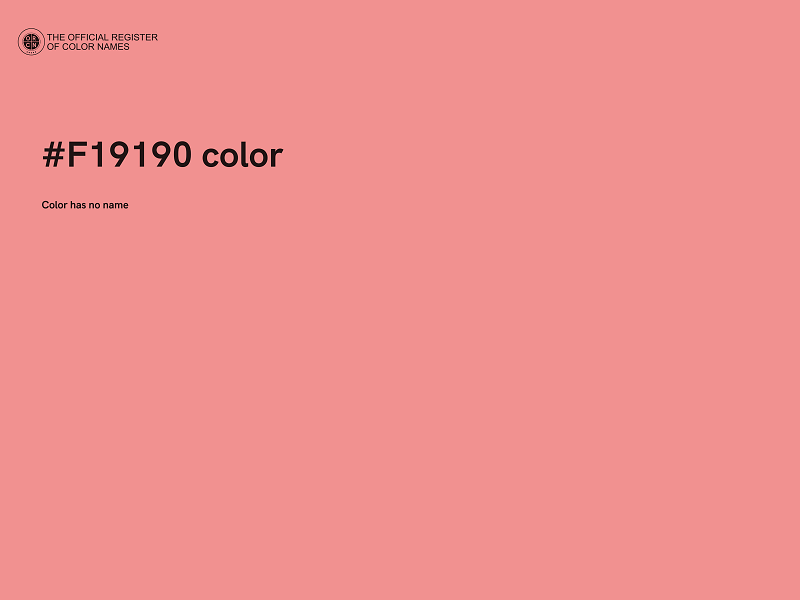 #F19190 color image