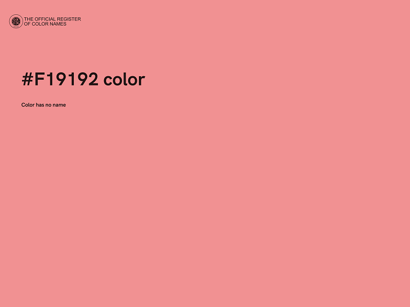 #F19192 color image