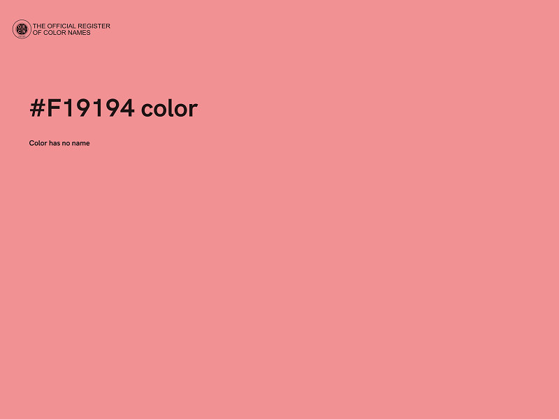 #F19194 color image