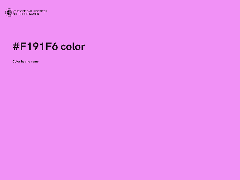 #F191F6 color image