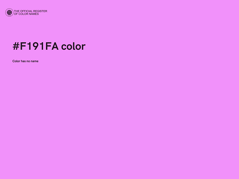 #F191FA color image