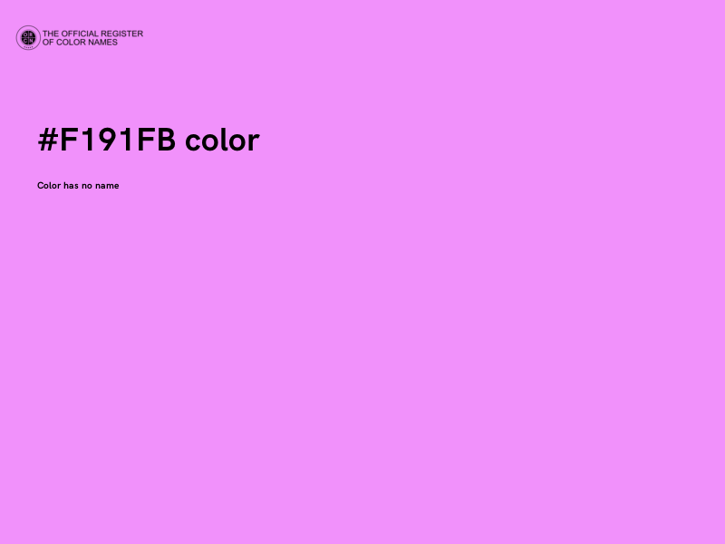 #F191FB color image