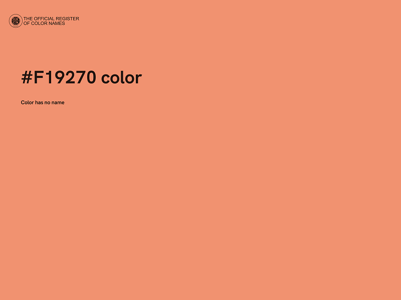 #F19270 color image