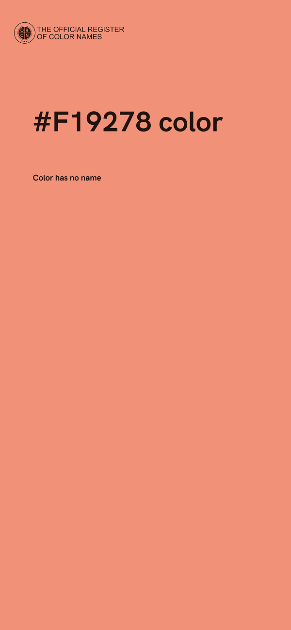 #F19278 color image
