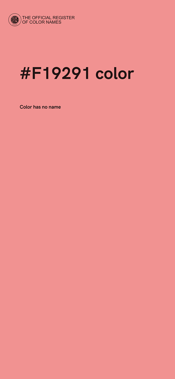 #F19291 color image