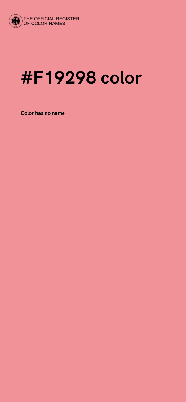 #F19298 color image