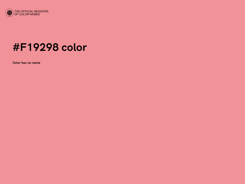 #F19298 color image