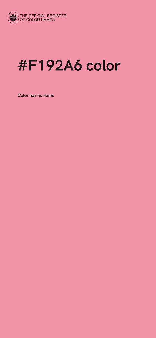 #F192A6 color image