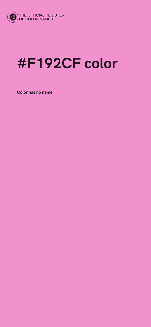 #F192CF color image