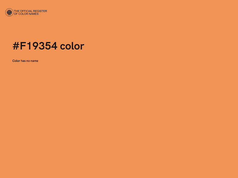 #F19354 color image