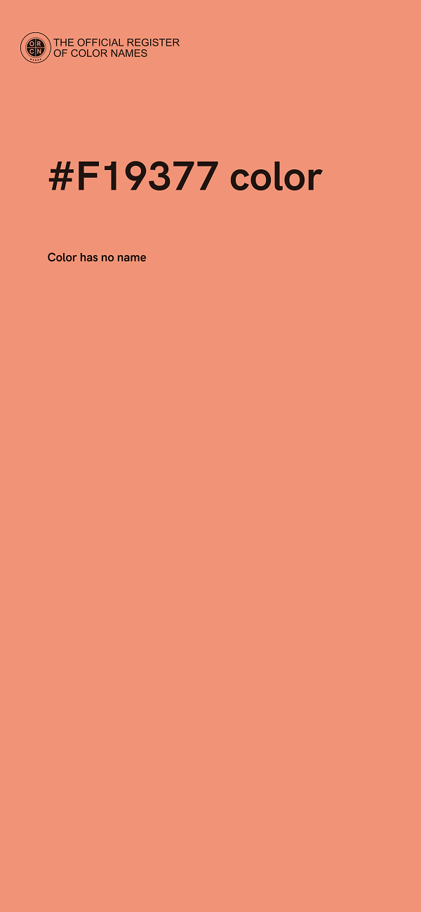 #F19377 color image