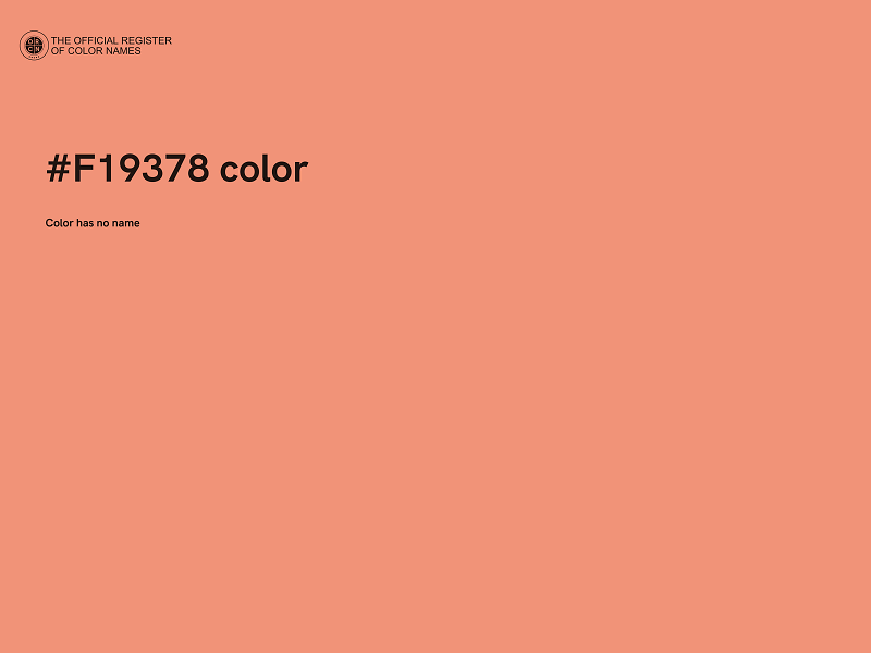 #F19378 color image