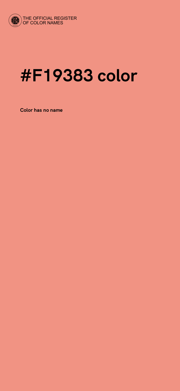 #F19383 color image