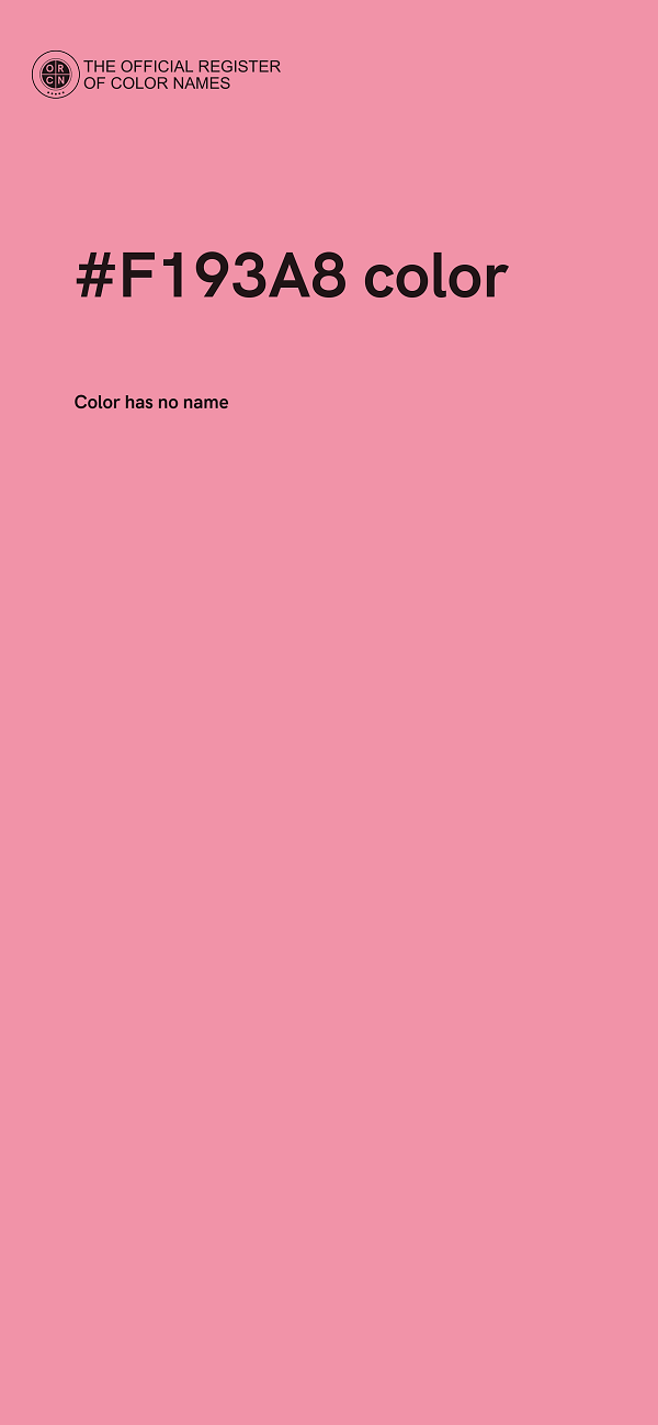 #F193A8 color image