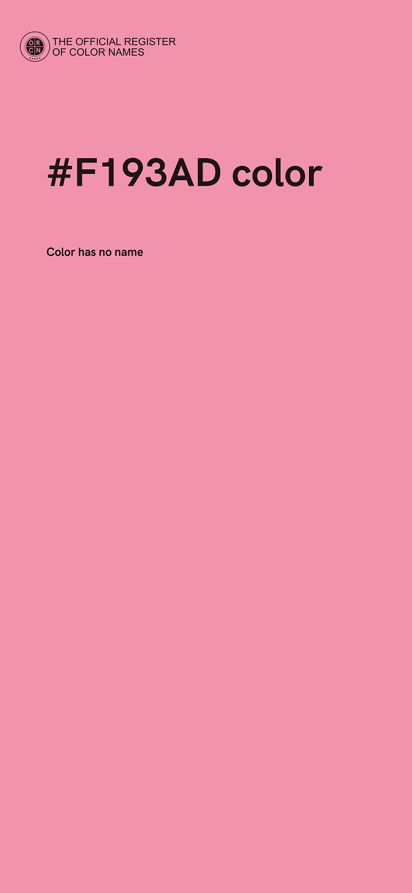#F193AD color image