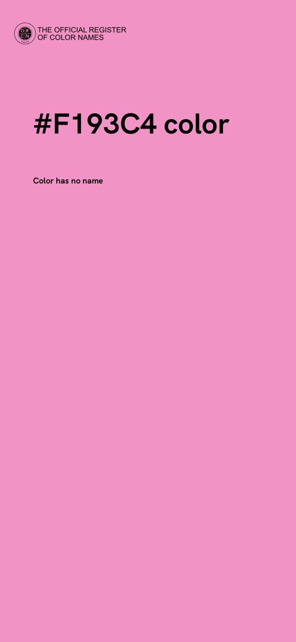 #F193C4 color image