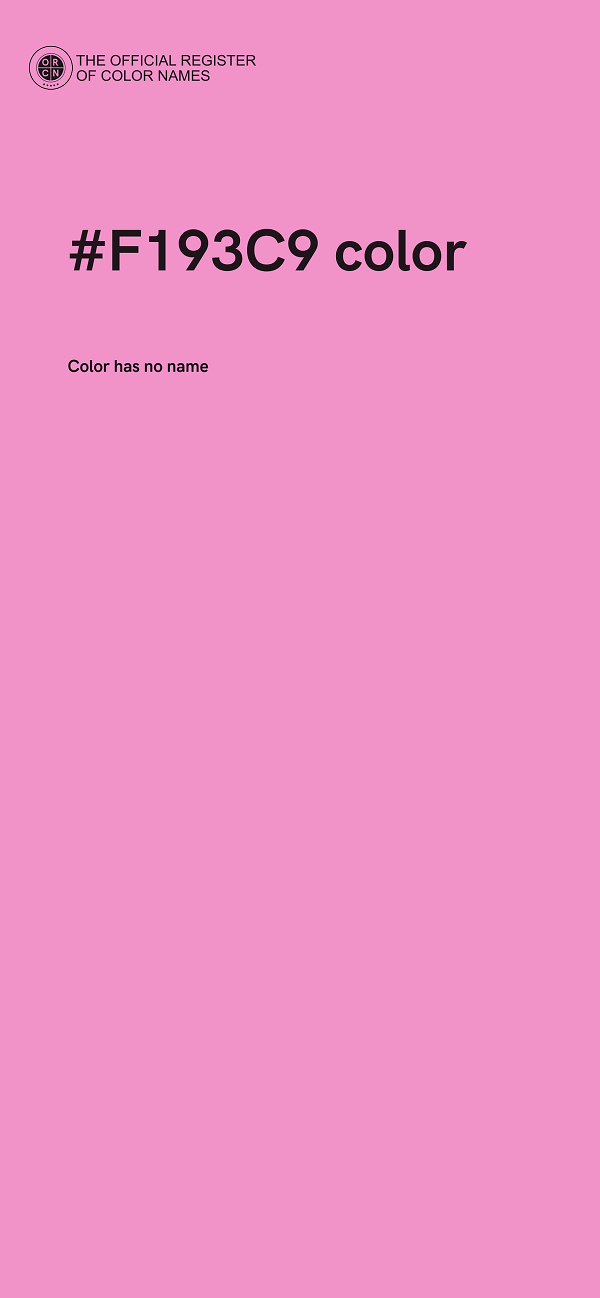 #F193C9 color image