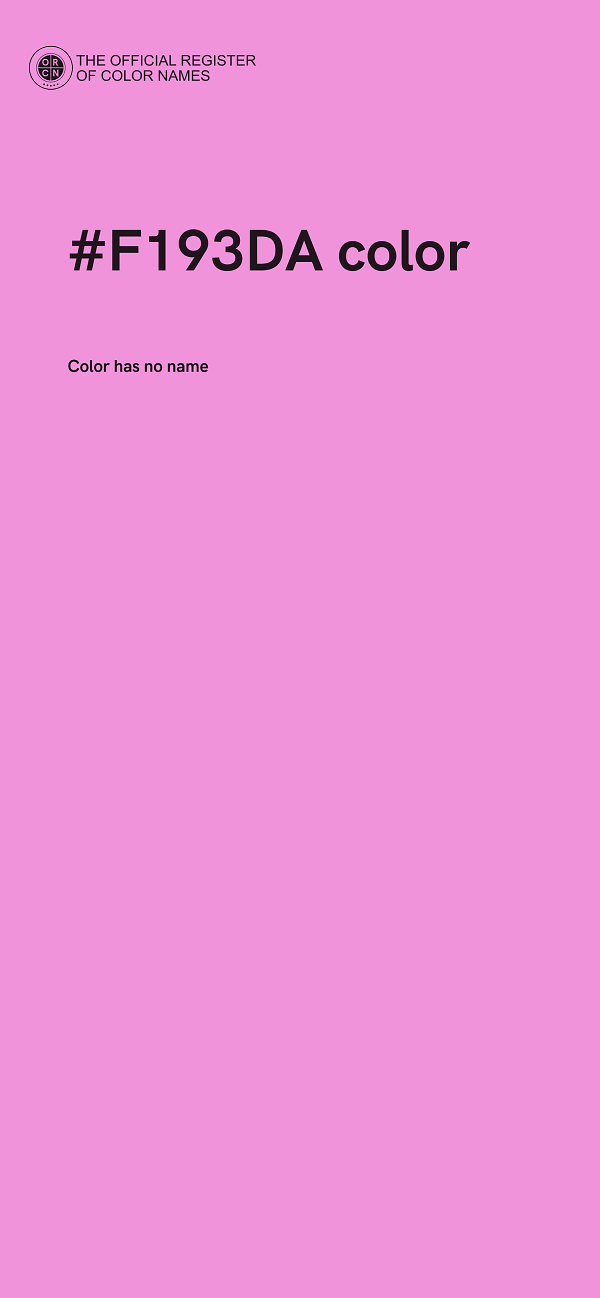 #F193DA color image