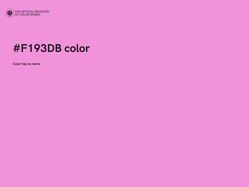 #F193DB color image