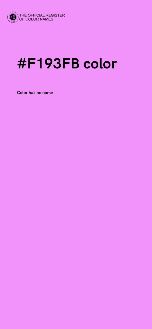 #F193FB color image