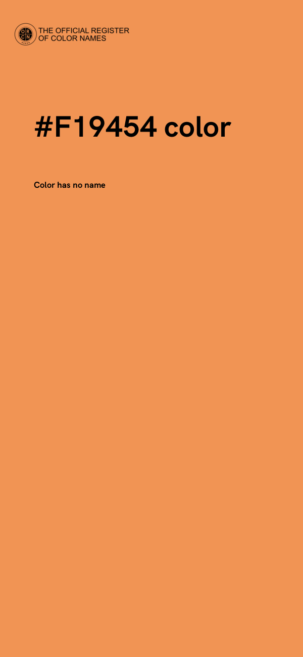 #F19454 color image