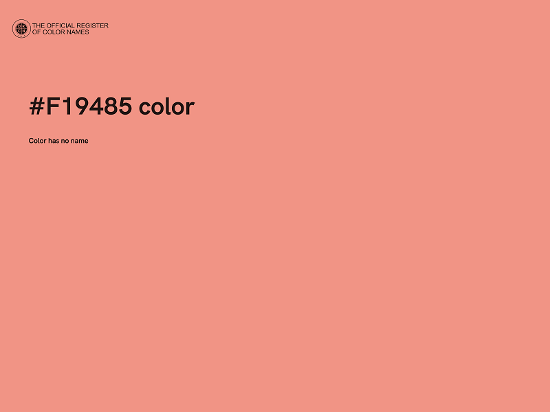 #F19485 color image
