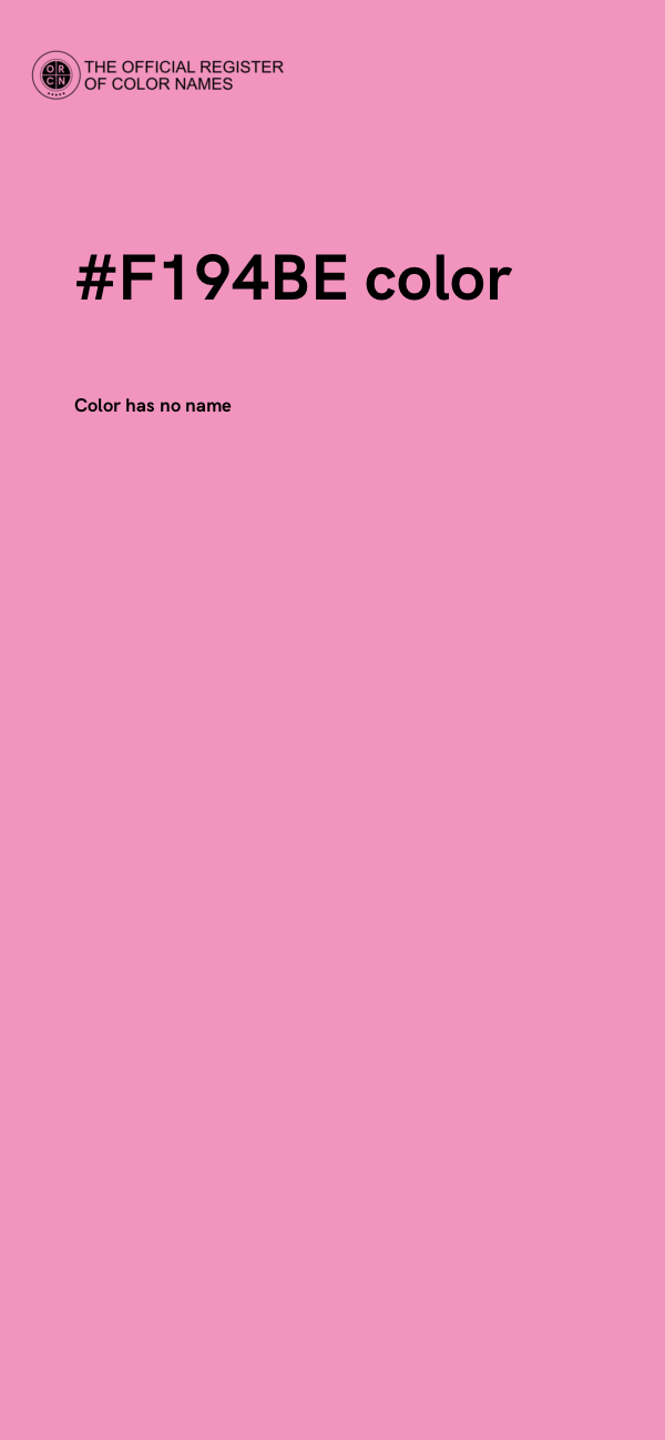 #F194BE color image